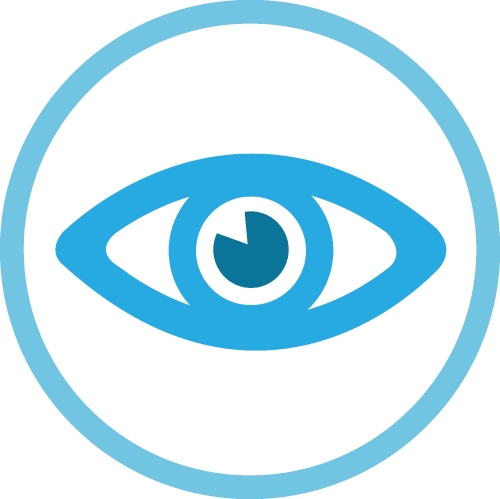 Eye icon sign symbol design