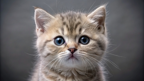 Face Close Up Cute British Kitten 23feb2024 (2)