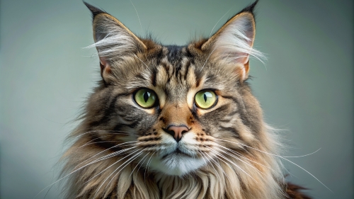Face Close Up Maine Coon Cat 24feb2024 (3)