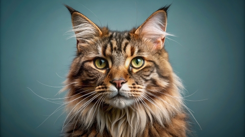 Face Close Up Maine Coon Cat 24feb2024 (9)