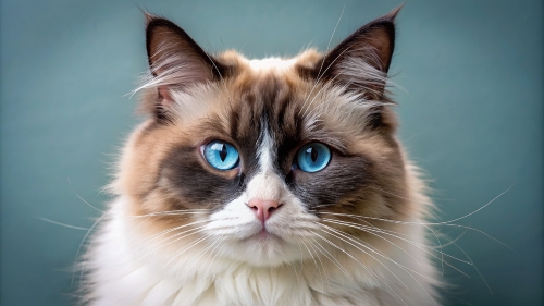 Face Close Up Ragdoll Cat 25feb24 (4)