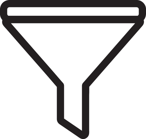 Filter icon sign symbol design