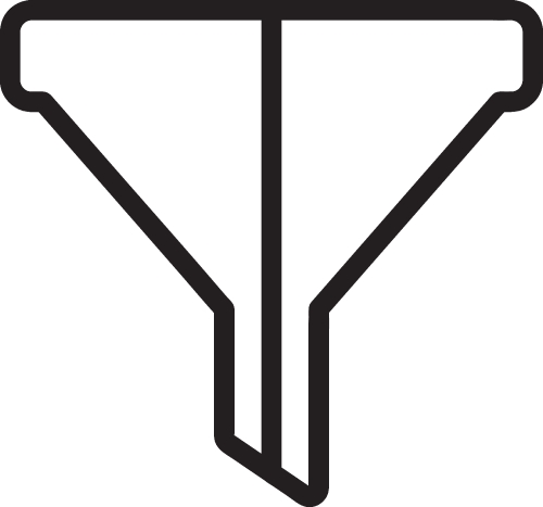 Filter icon sign symbol design
