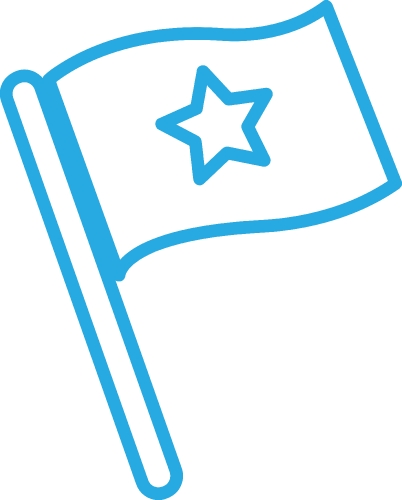 Flag icon sign symbol design