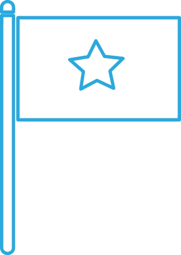 Flag icon sign symbol design