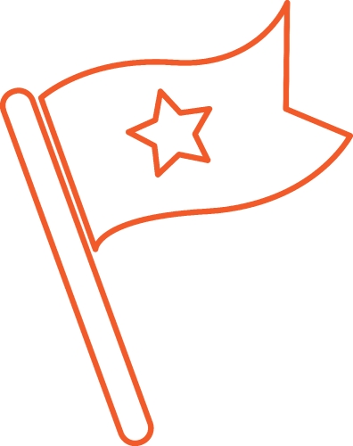 Flag icon sign symbol design