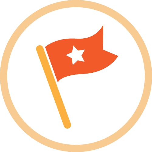 Flag icon sign symbol design