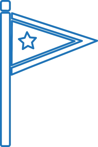 Flag icon sign symbol design