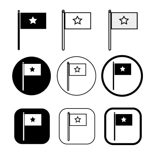 Flag icon simple sign symbol