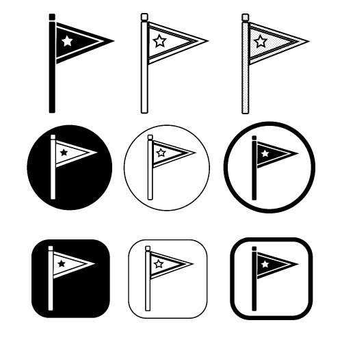 Flag icon simple sign symbol