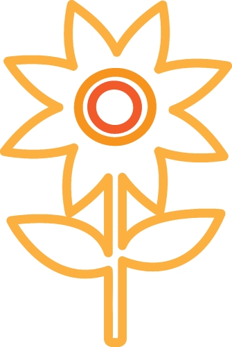 Flower icon flora sign symbol design