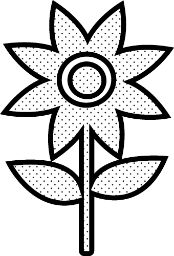 Flower icon flora sign symbol design