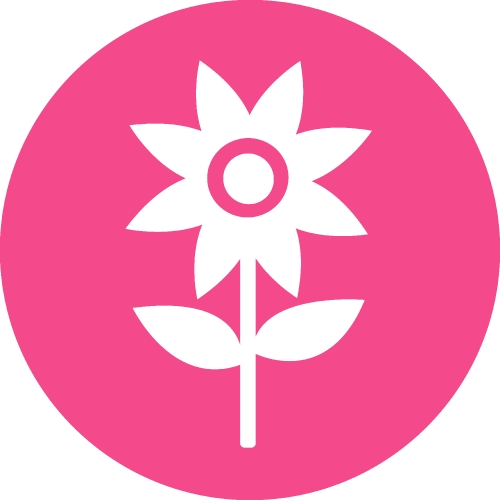 Flower icon flora sign symbol design