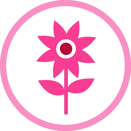 Flower icon flora sign symbol design