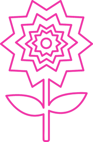 Flower icon flora sign symbol design