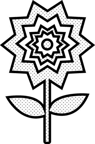 Flower icon flora sign symbol design