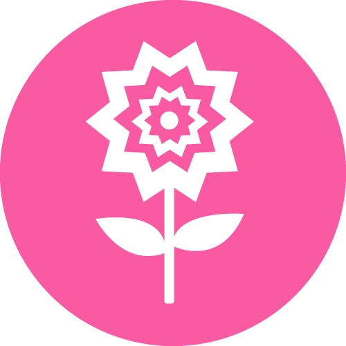 Flower icon flora sign symbol design