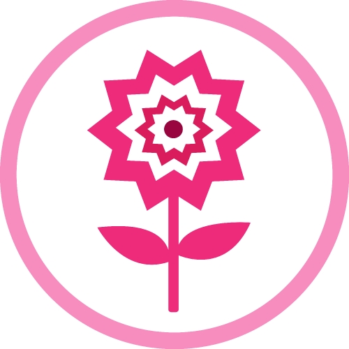 Flower icon flora sign symbol design