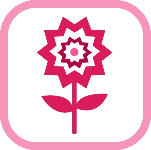 Flower icon flora sign symbol design