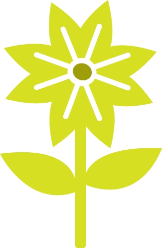 Flower icon flora sign symbol design