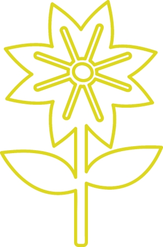 Flower icon flora sign symbol design