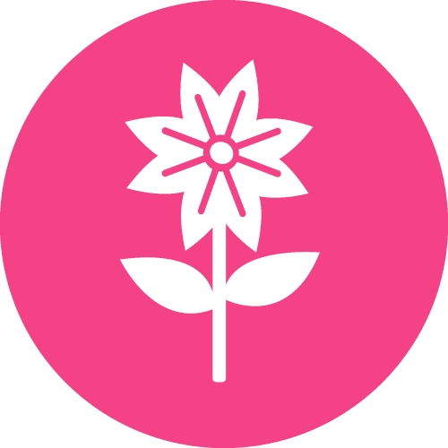 Flower icon flora sign symbol design