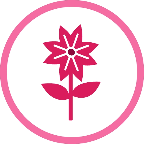 Flower icon flora sign symbol design