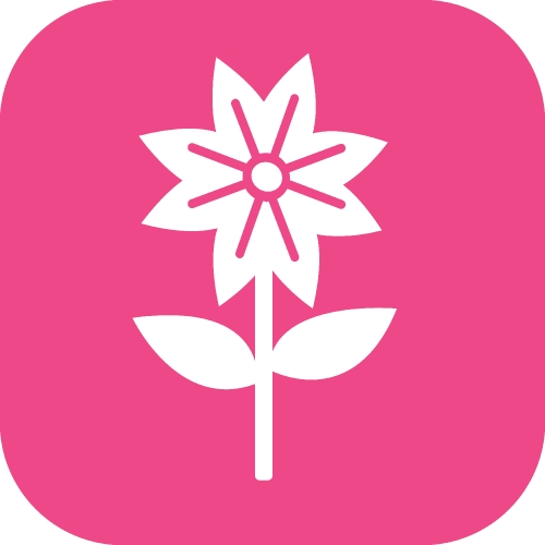 Flower icon flora sign symbol design