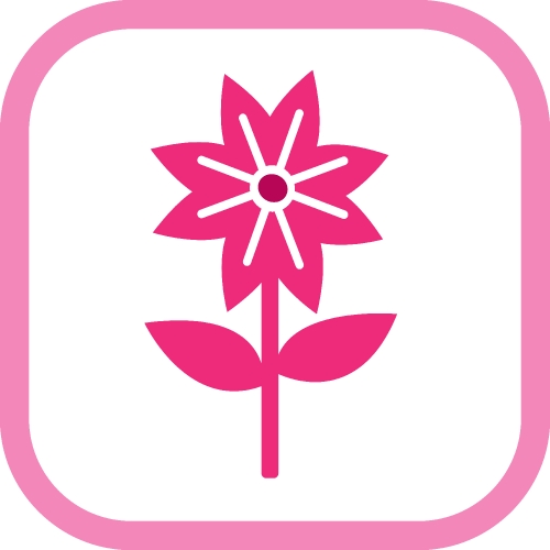 Flower icon flora sign symbol design