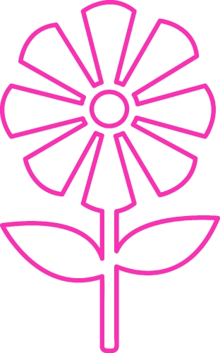 Flower icon flora sign symbol design