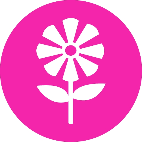 Flower icon flora sign symbol design