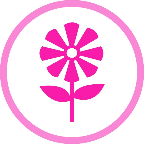 Flower icon flora sign symbol design