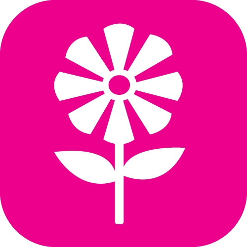 Flower icon flora sign symbol design