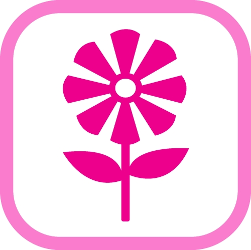 Flower icon flora sign symbol design