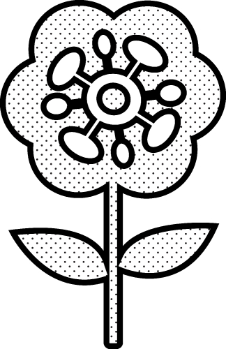 Flower icon flora sign symbol design