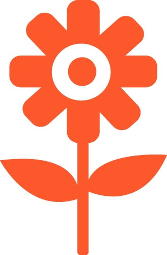 Flower icon flora sign symbol design