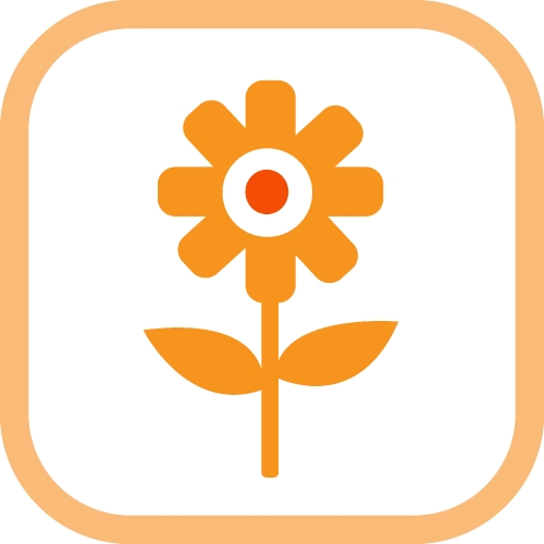 Flower icon flora sign symbol design