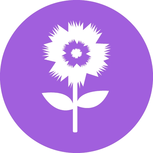 Flower icon flora sign symbol design