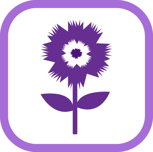 Flower icon flora sign symbol design