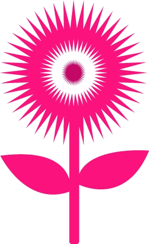 Flower icon flora sign symbol design