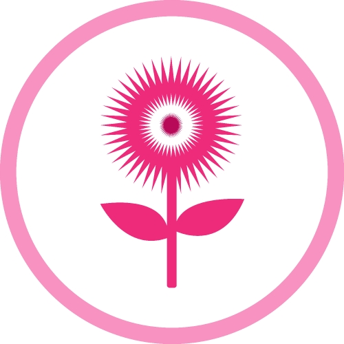 Flower icon flora sign symbol design