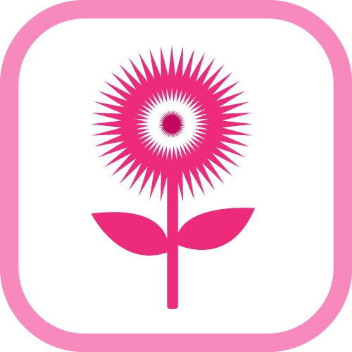 Flower icon flora sign symbol design