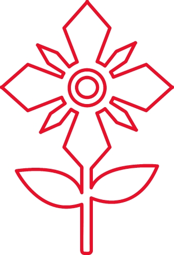 Flower icon flora sign symbol design