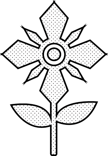 Flower icon flora sign symbol design