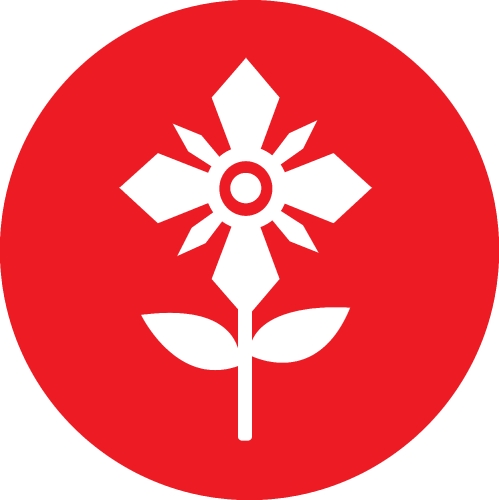 Flower icon flora sign symbol design