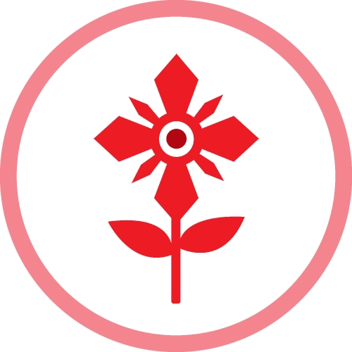 Flower icon flora sign symbol design