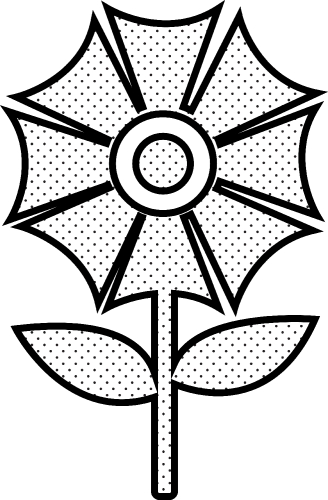 Flower icon flora sign symbol design