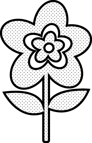 Flower icon flora sign symbol design