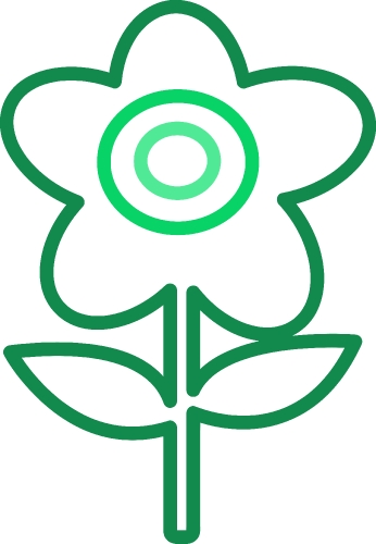 Flower icon flora sign symbol design