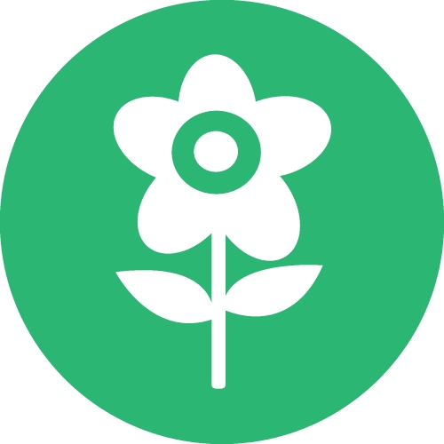 Flower icon flora sign symbol design